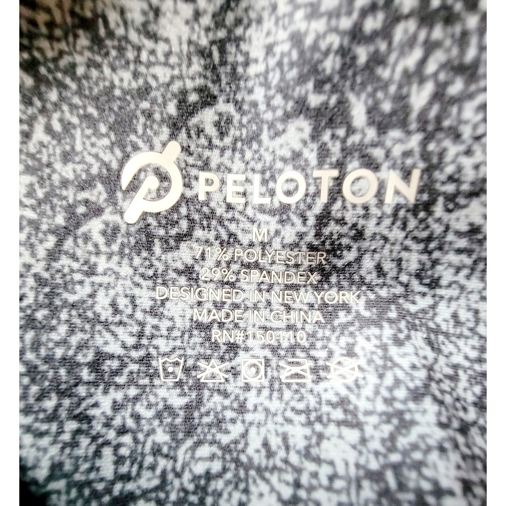 Peloton M Womens High Rise Leggings Gray Speckled Space Dye Athletic Yoga Pants - Picture 8 of 10